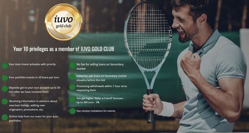 P2P lending site Iuvo offers bonuses for investors in the Gold and Silver programs