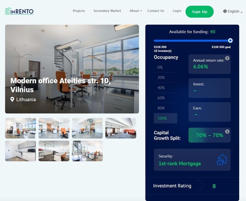 InRento users can fund renovations and profit from the interest, rental dividends, and capital gains
