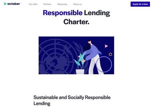 October.eu is a French p2p site with a passion for socially-responsible lending
