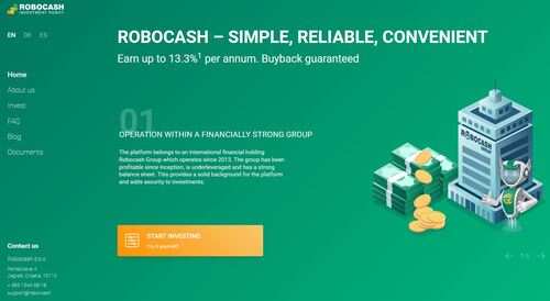 RoboCash has no minimum deposit, but you'll need at least 10 euro to open a portfolio
